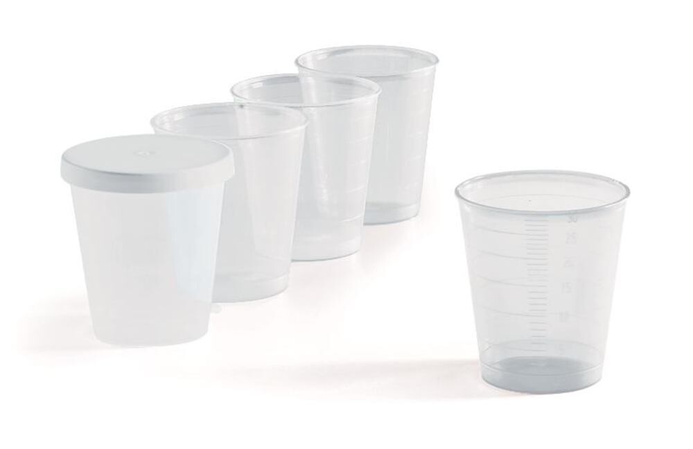 Sample beakers, natural, 3750 Piece(s)