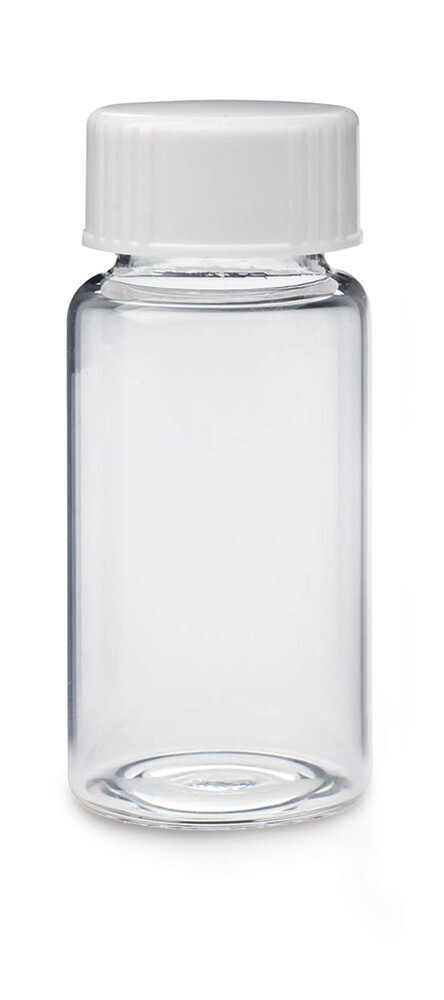 Scintillation vials 20 ml Caps made from PP with PE foam seal, HDPE, 500 Piece(s)