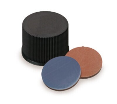 Accesorios para viales de muestras ROTILABO®, ND 20, rojo butilo / gris PTFE, 100 pieza(s)
