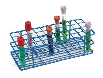 Sample stands for tube 13-16 mm, No. of slots, 40, 4 x 10, blue, 1 Piece