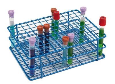 Soportes de muestras para tubos de 10-13 mm, Nº de ranuras, 108, 9 x 12, azul, 1 Pieza