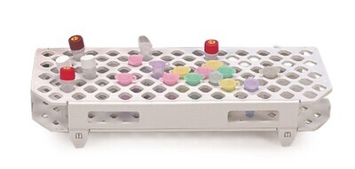 Reaction vial stands with two tiers, white, 1 Piece