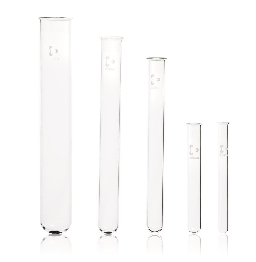 Tubo de ensayo DURAN® con borde rebordeado, 17 ml, 100 Unidad(es)