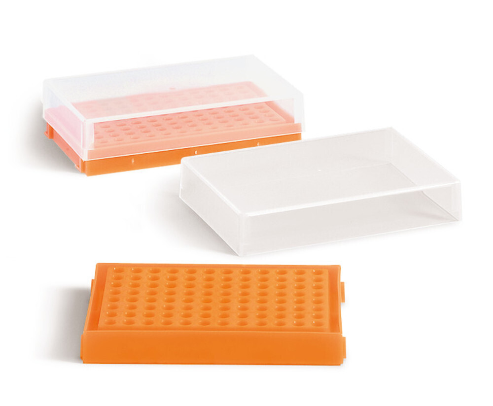 PCR rack, neon orange, 1 unit(s), 1 Piece