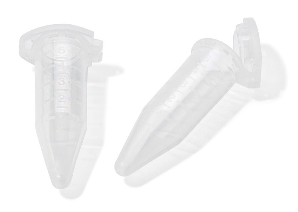 Safety reaction tubes 5 ml, Non-sterile, 100 Piece(s)