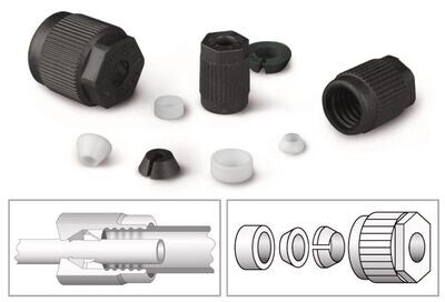 Laboratory screw joint HT (high-temperature) Thread GL 25, 3.2 mm, 1 Piece