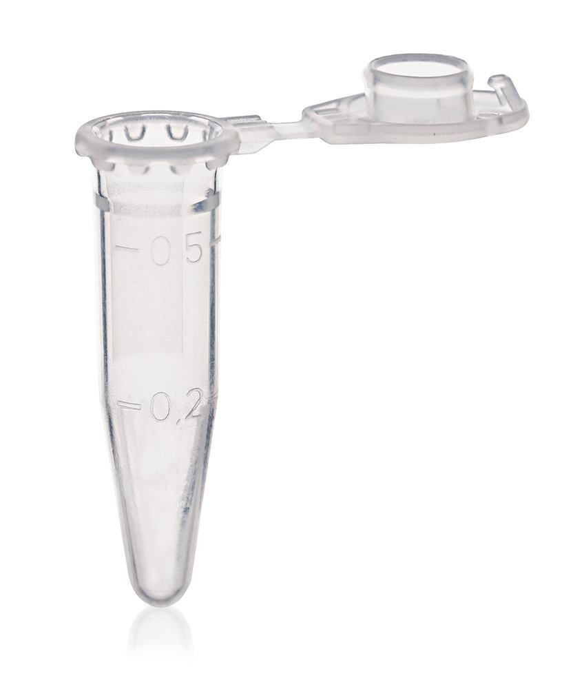 Safety reaction vessels, 0.5 ml, 500 Piece(s)