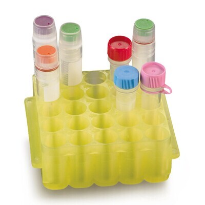 Supporti per fiale di reazione 2-in-1 Mini, giallo, 10 Pezzo(i)