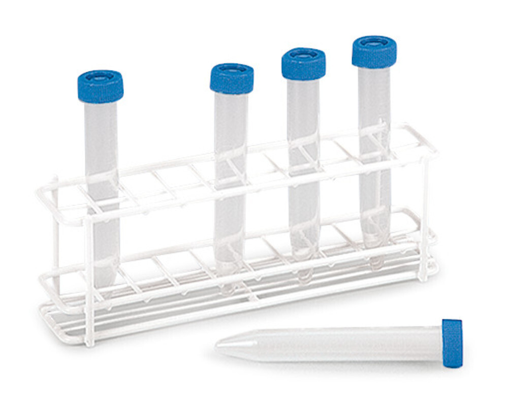 Test tube stands ROTILABO® PA-coated compartment size 18 x 18 mm, No. of slots, 12, 2 x 6, 1 Piece