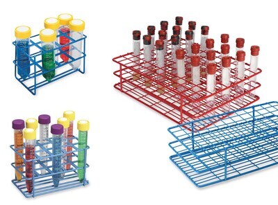 Supports d&#39;échantillons pour tube 13-16 mm, Nombre de fentes, 108, 9 x 12, rouge, 1 Pièce