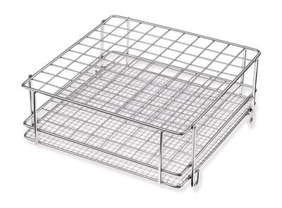 Supports pour tubes à essai ROTILABO® en acier inoxydable pour tube à essai Ø 16 mm, Nombre de fentes, 100, 10 x 10, 1 Pièce