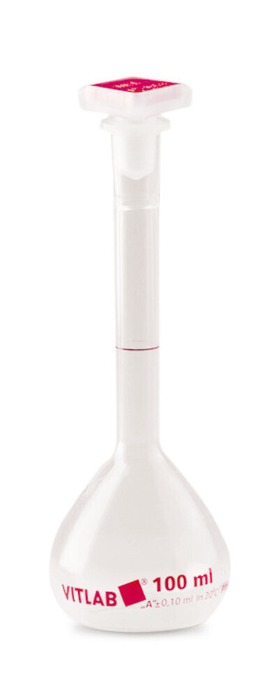 Volumetric flasks class A transparent, 100 ml, 14/23, 2 Piece(s)