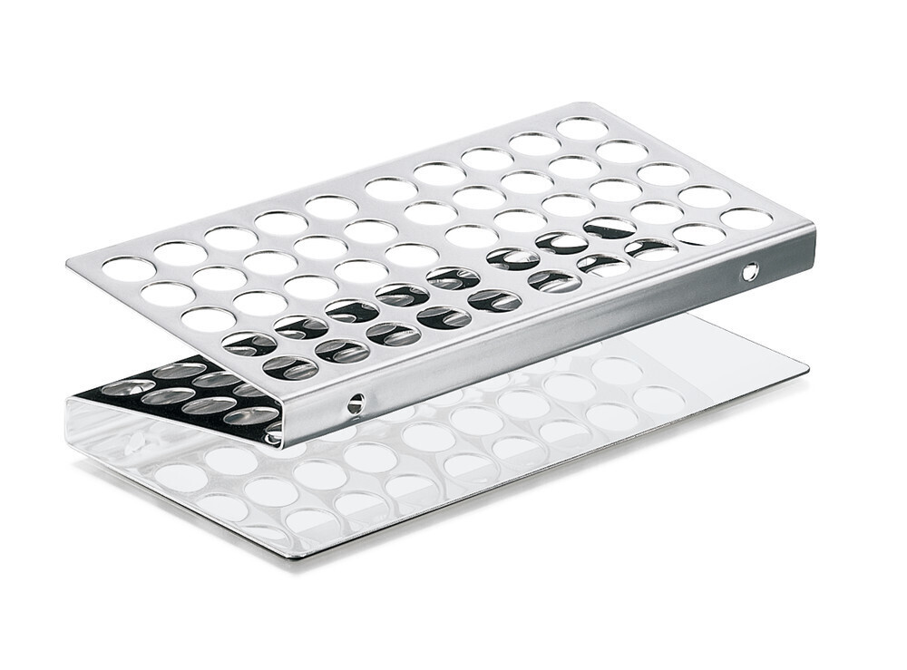 Test tube stands ROTILABO® stainless steel Hole 17.5 mm, No. of slots, 25, 1 Piece