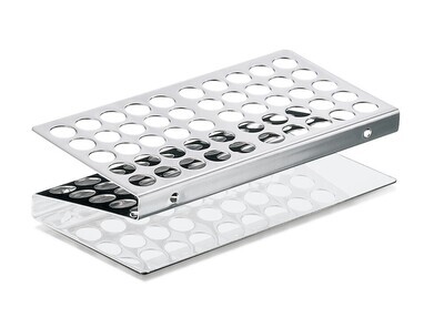 Supporti per provette ROTILABO® acciaio inossidabile Foro 17,5 mm, N. slot, 25, 1 Pezzo