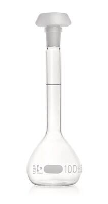 Volumetric flasks DURAN® class A, USP&lt;31&gt;, 100 ml, 14/23, 2 Piece(s)