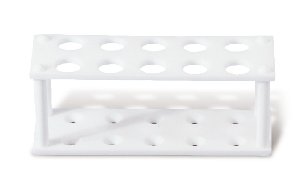 Rotilabo®-PTFE-Rack für Teströhrchen, Ø -Bohrung 8 mm, 27 (3 x 9) Stellplätze, 1 Stück