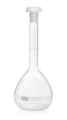 Volumetric flasks DURAN® Class A, with batch certificate, 1000 ml, 24/29, 2 Piece(s)