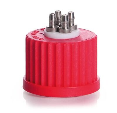 Multiple distributor for bottles GL 25 with connectors, 4, 1 Piece