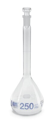 Fioles jaugées avec bouchon en verre, classe A Verre transparent, 50 ml, 12/21, 2 pièce(s)