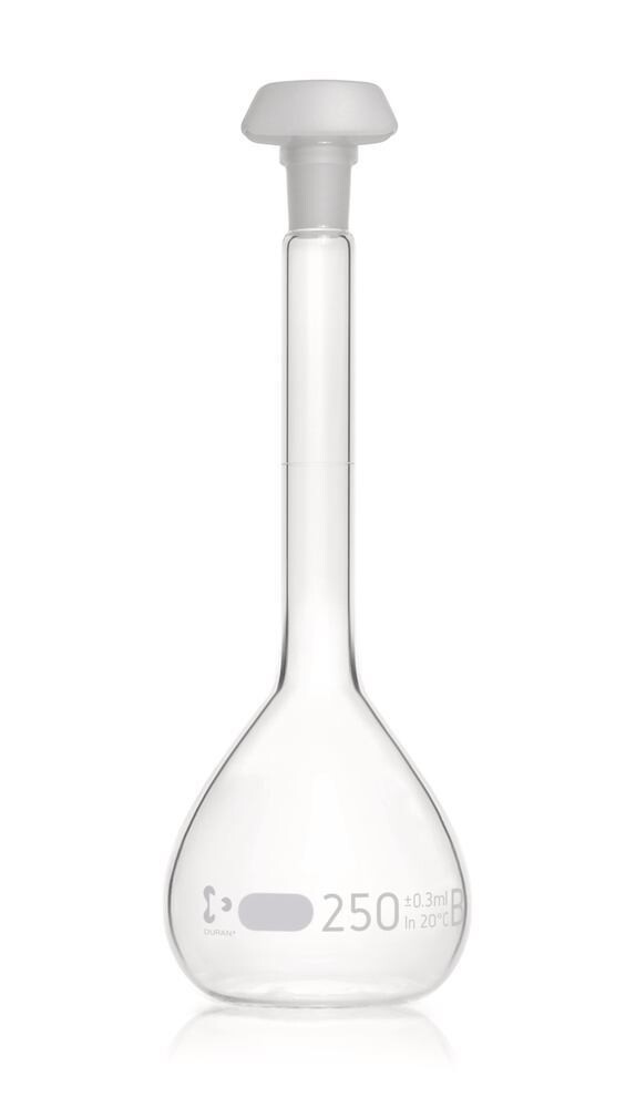 Volumetric flasks DURAN® Class B, 250 ml, 14/23, 2 Piece(s)