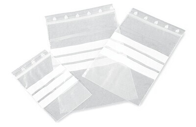 Rotilabo®-Probenbeutel, LDPE, 40x60 mm, Druckleistenverschl., m. Beschrift.-feld, 100 Stück