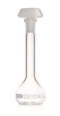 Volumetric flasks DURAN® Class A, with individual certificate, 25 ml, 10/19, 2 Piece(s)