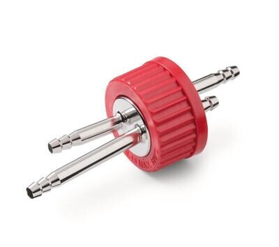 Distributeur multiple pour bouteilles DURAN® GL 45 avec connecteurs en acier inoxydable, Avec 2 connecteurs en acier inoxydable, 1 pièce