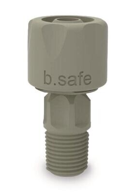 Accessories for b.safe Waste Cap HPLC screw cap b.safe corrugated hose coupling, 8,5 mm, b.safe corrugated hose coupling for hoses with outer 8.5 mm, 1 Piece
