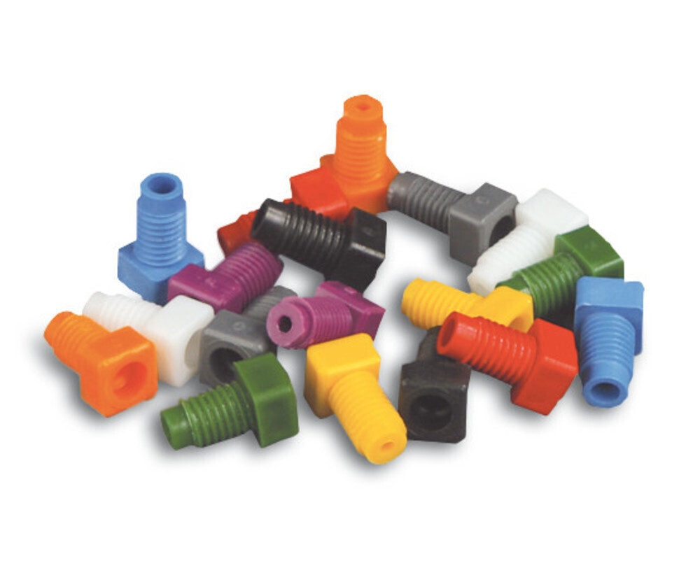 HPLC screw banjo screws made of PP, 1.6 mm, white, 10 Piece(s)