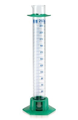 Measuring cylinders class A blue graduations, 50 ml, 2 Piece(s)