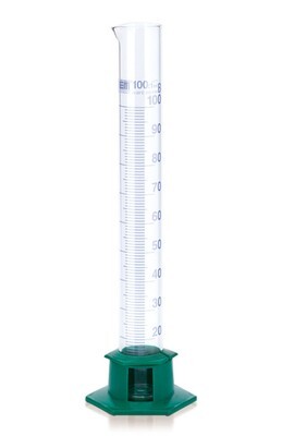 Measuring cylinders class B blue graduations, 500 ml, 2 Piece(s)