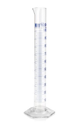 Measuring cylinders class A blue graduations, 2000 ml, 1 Piece