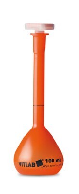 Messkolben, Klasse A, PMP, opak, mit NS-Stopfen aus PP, 1000 ml, 1 Stück