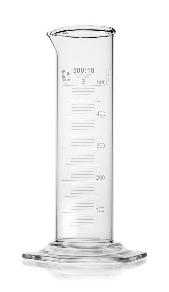 Measuring cylinders DURAN® Super Duty class B, 500 ml, 2 Piece(s)