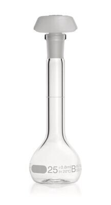 Fioles jaugées DURAN® Classe B, 25 ml, 10/19, 2 Pièce(s)