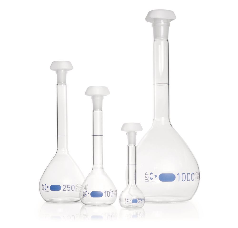 Volumetric flasks DURAN® class A, USP&lt;31&gt;, 2000 ml, 29/32, 2 Piece(s)