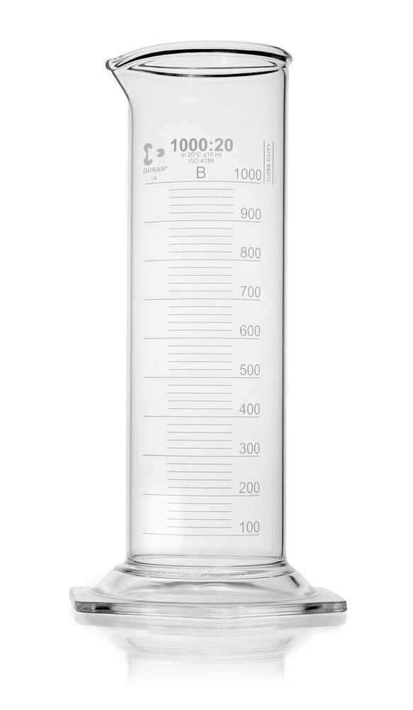 Measuring cylinders DURAN® Super Duty class B, 1000 ml, 2 Piece(s)