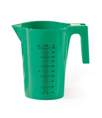 Measuring beakers, green, 1 Piece