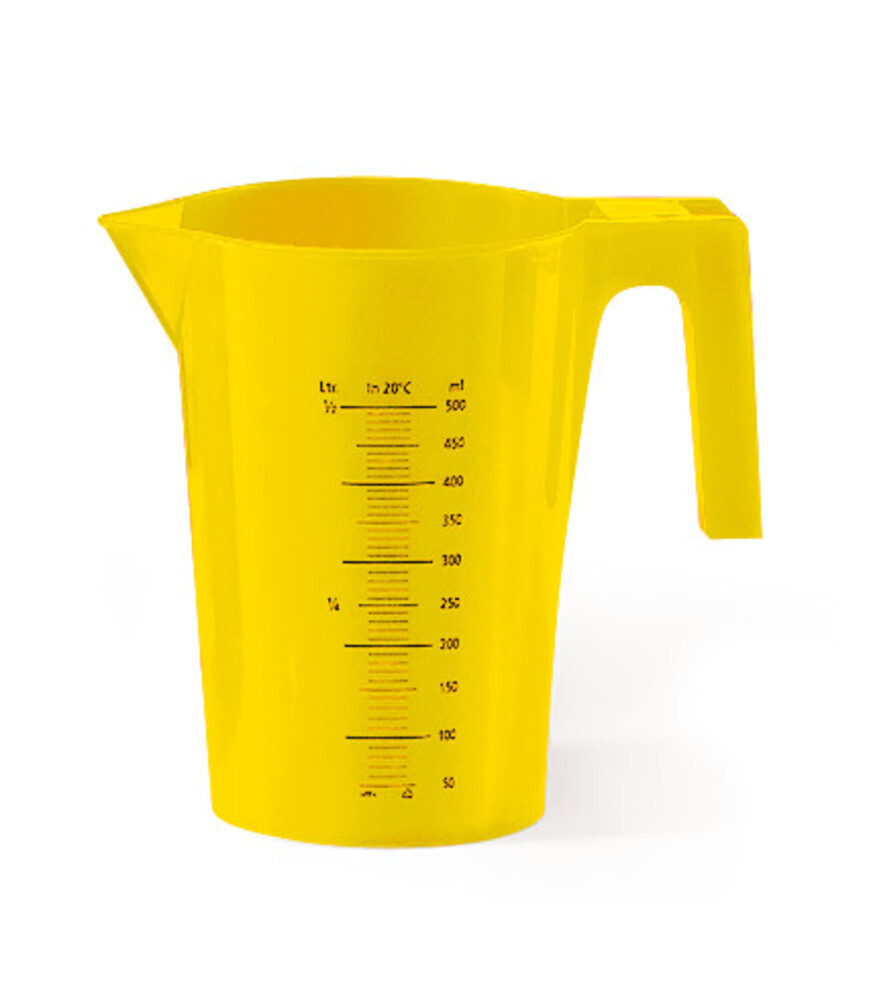 Measuring beakers, yellow, 1 Piece