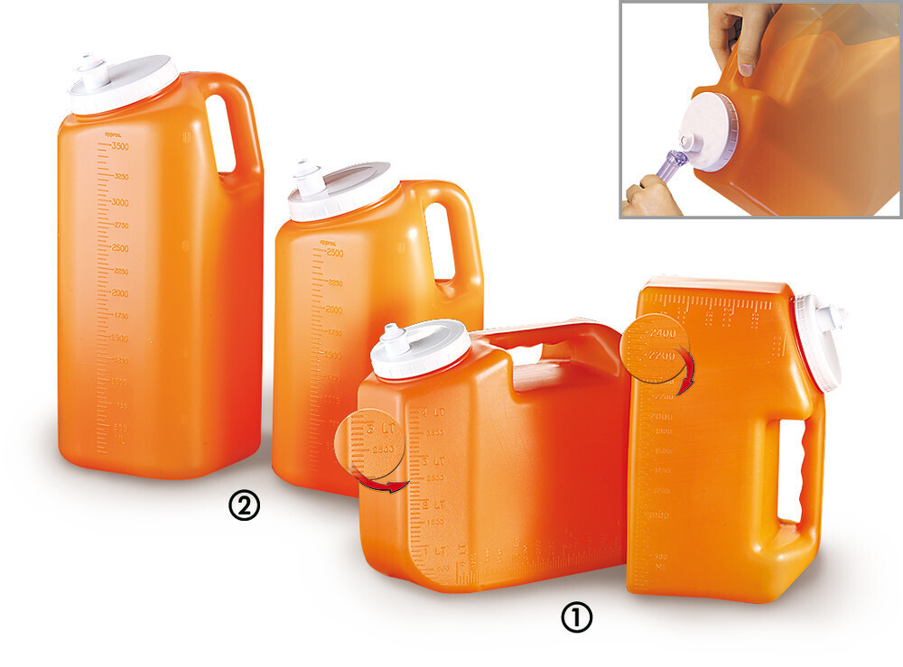 Canisters Uritainer With vertical graduation, 2.5 l, 40 Piece(s)