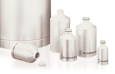 Narrow mouth bottle aluminium with UN approval, 1250 ml, 1 Piece
