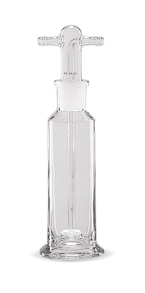 Gas wash bottle, With filter plate, porosity 1 (100 – 160 μm), 100 ml, 1 Piece