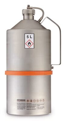Bidon de laboratoire de sécurité non poli, avec bouchon à vis et homologation UN-X, 5 l, 05T, 1 pièce