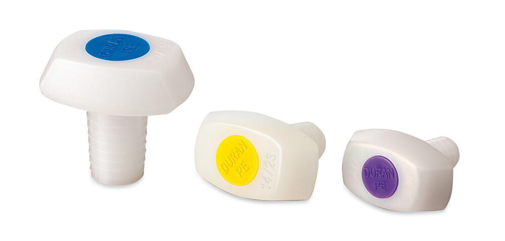 Stopper with standard taper plastic, 45/40, brown, 1 Piece