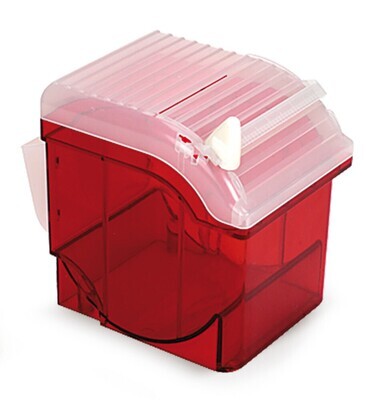 Rotilabo®-Spenderbox, ABS, rot, Dispenser, L 171 x B 120 x H 144 mm, 1 Stück