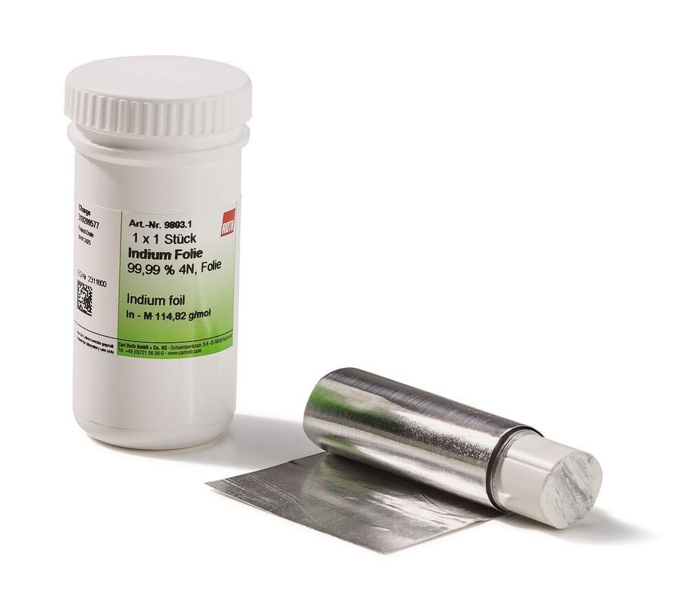 Indium foil, 1 Piece