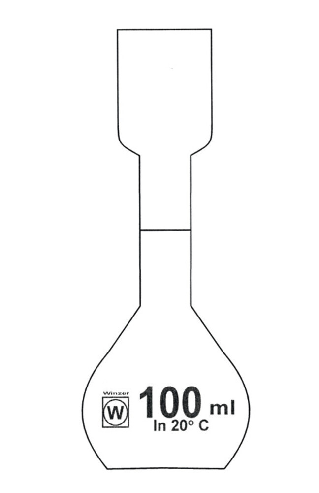 Kohlrauschkolben Klasse A, 200 ml, 1 Stück