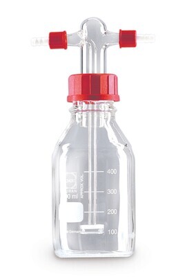 Gas wash bottle, With filter plate, porosity 1 (100–160 μm), 1 Piece