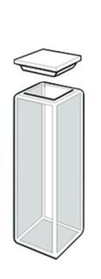 Glass cuvette ROTILABO® optical glass with seamed lid, Macro, 3.5 ml, 1 Piece