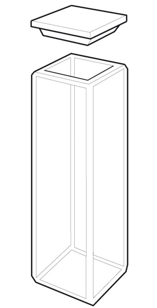 Glass cuvette ROTILABO® fluorescence, 1 Piece